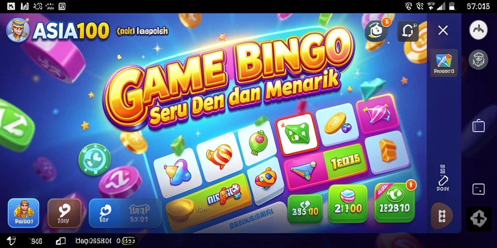 Tampilan gameplay ASIA100 dengan suasana Bingo yang seru.