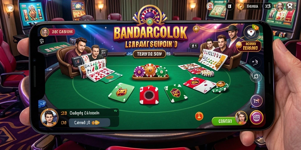Tangkapan layar permainan BANDARCOLOK yang menampilkan dealer langsung di meja.