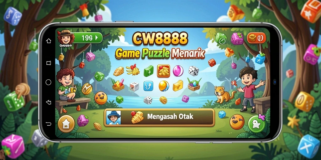 Screenshot gameplay menampilkan teka-teki menarik CW8888.