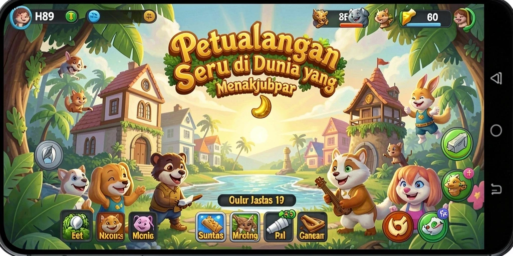 Screenshot H89 menunjukkan aksi seru dalam petualangan menakjubkan.