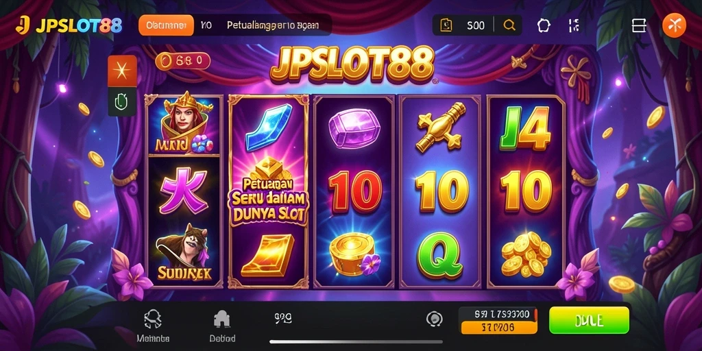 Tampilan gameplay <strong>JPSLOT88</strong> dengan petualangan seru dan grafik yang menakjubkan.