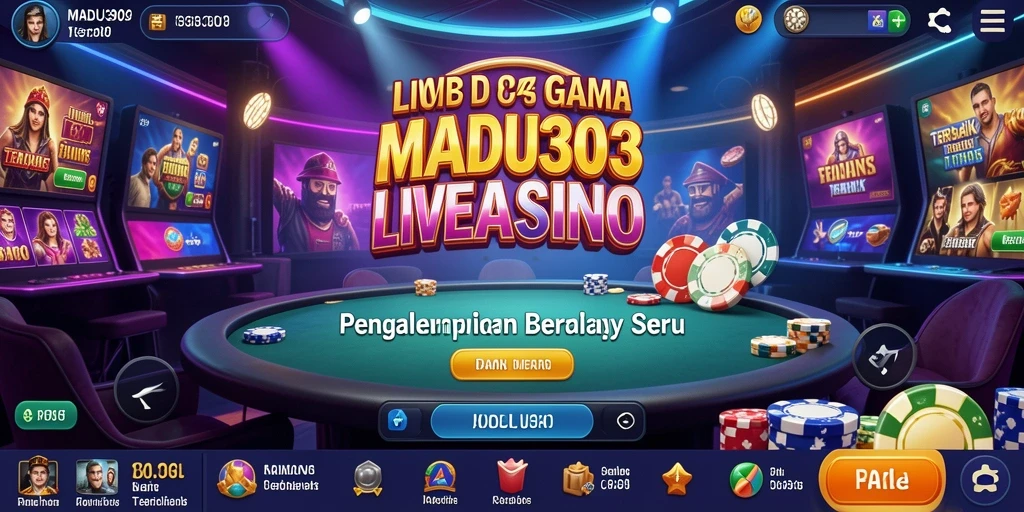 Tampilan gameplay mendebarkan di Live Casino MADU303.