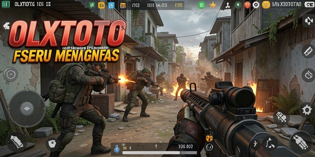 Screenshot utama OLXTOTO yang menunjukkan aksi menegangkan FPS.