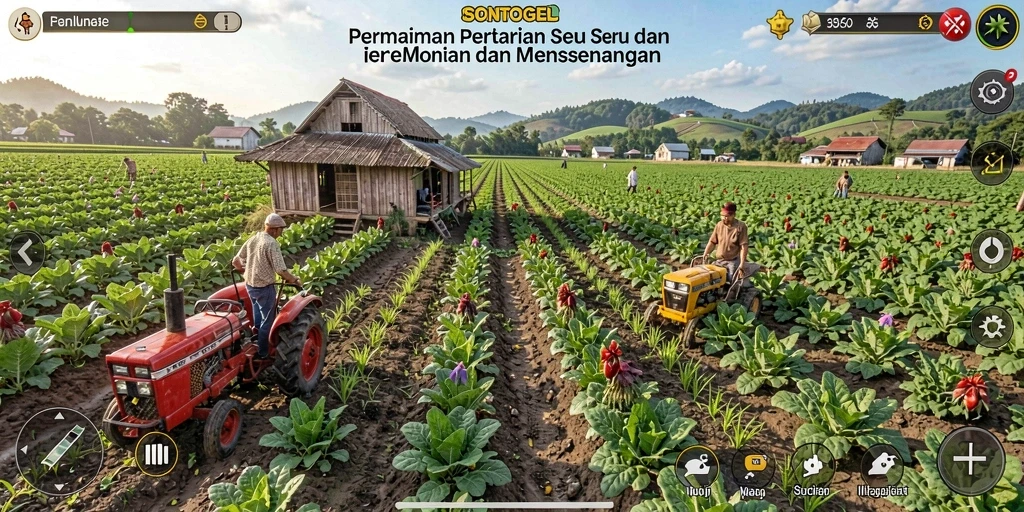 Tampilan gameplay menarik dari SONTOGEL saat bertani.