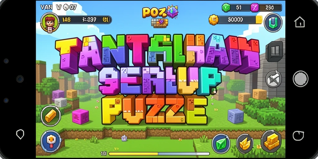 Screenshot V07 menunjukkan gameplay yang menantang dan seru dalam permainan puzzle.